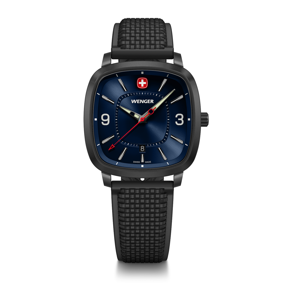 Herrenuhr schwarz-blau Ø 37 mm