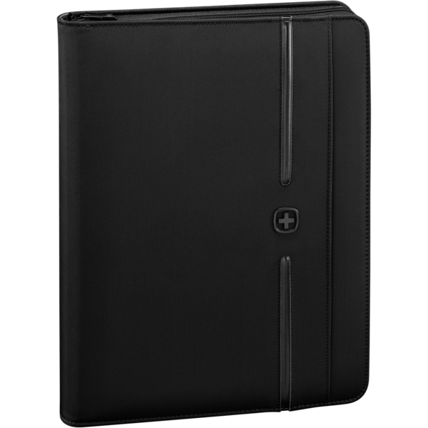 Schreibmappe mit Ringhefter und Tablet-Fach, schwarz