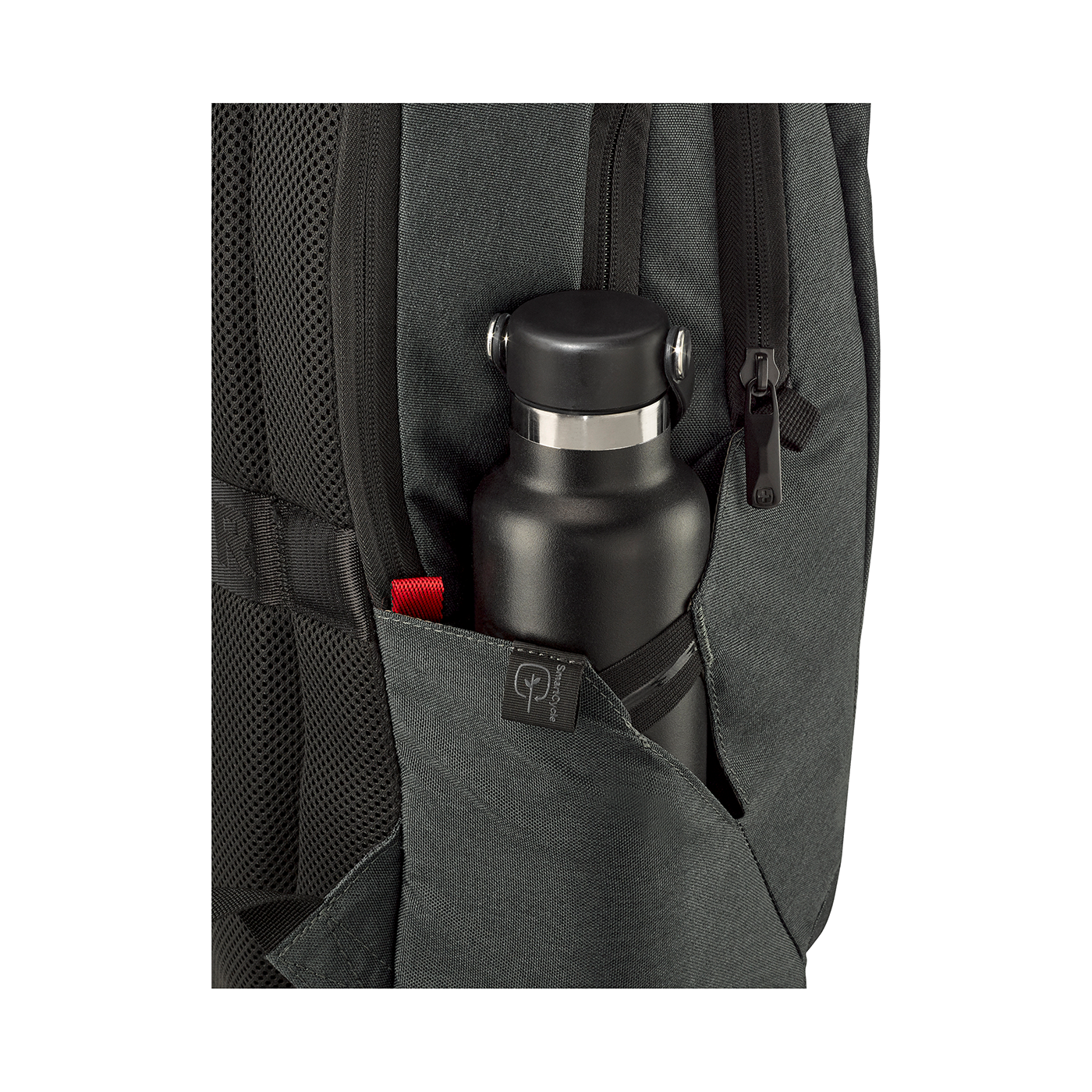 16 Zoll Laptop-Rucksack mit Tablet-Fach, kohlefarben