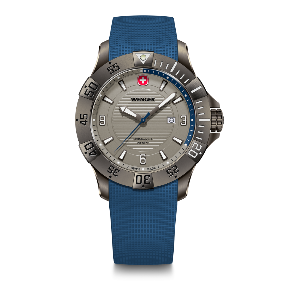 Herrenuhr blau-grau Ø 43 mm
