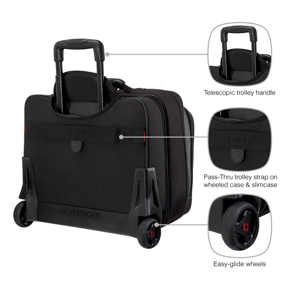 2-teiliges Business-Set mit Comp-U-Roller und passender 15,6 Zoll Laptoptasche