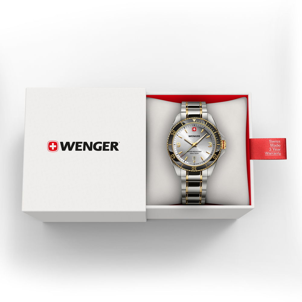 Herrenuhr silber-zweifarbig Ø 40 mm