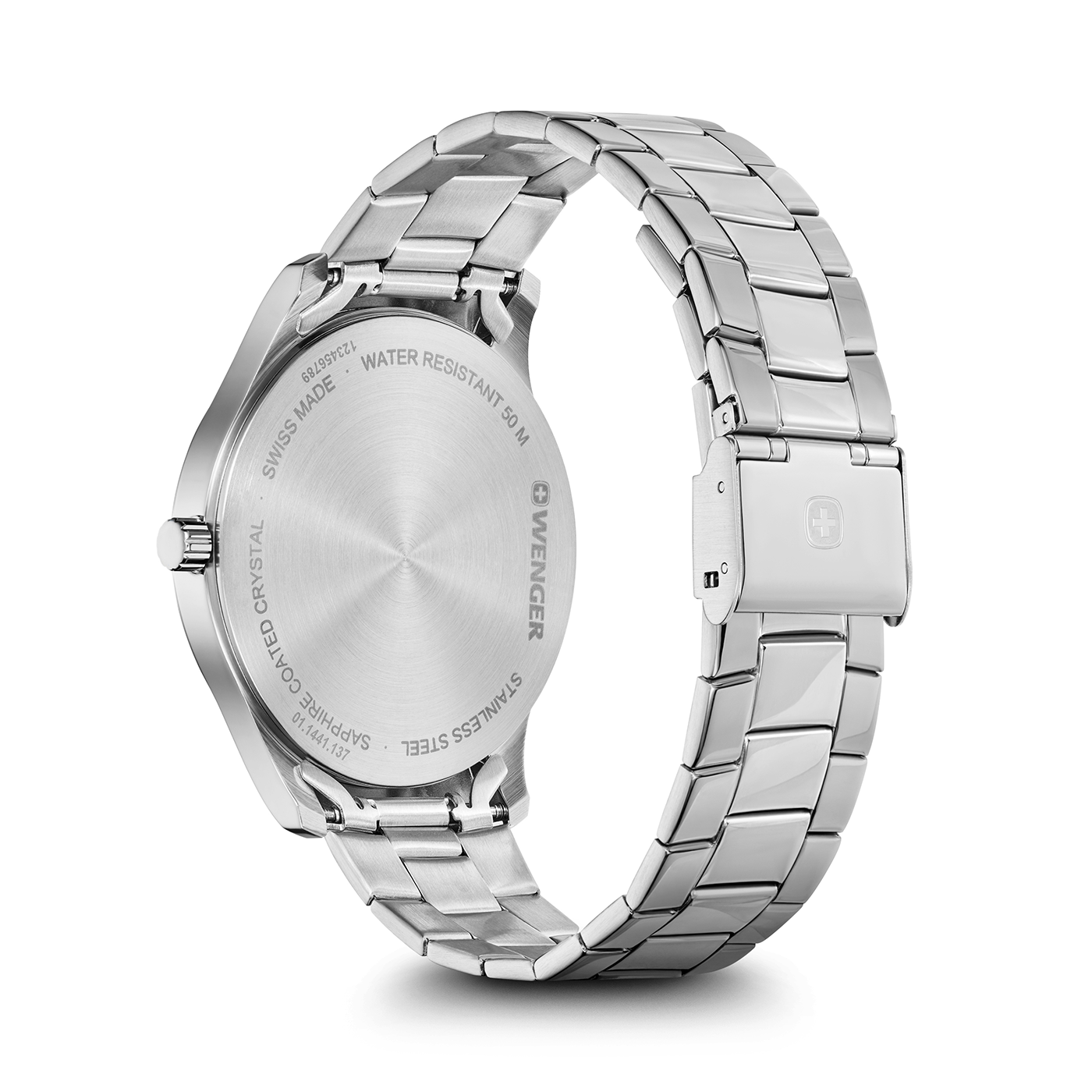 Herrenuhr silber-blau Ø 42 mm
