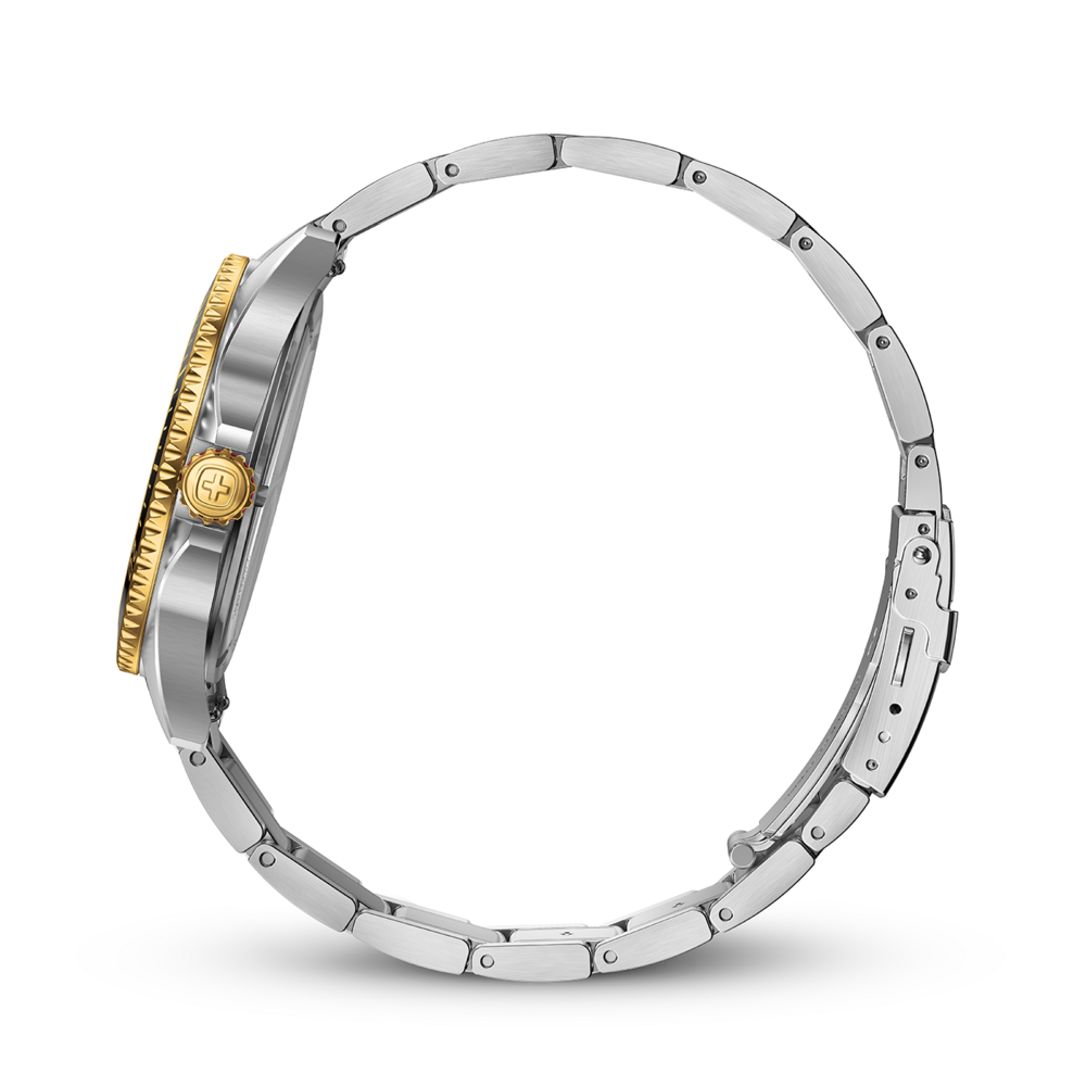 Herrenuhr silber-zweifarbig Ø 40 mm