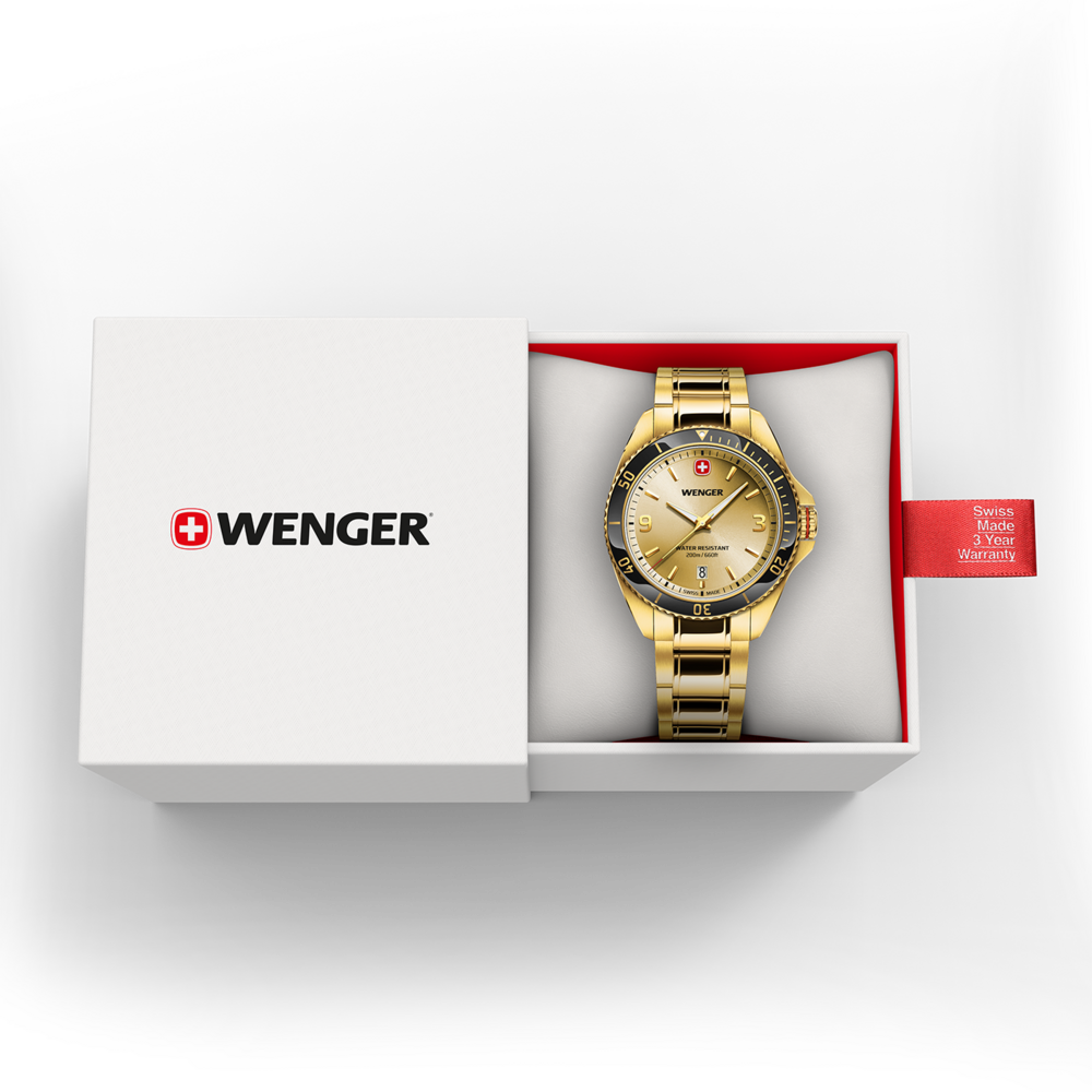 Herrenuhr goldfarben Ø 40 mm