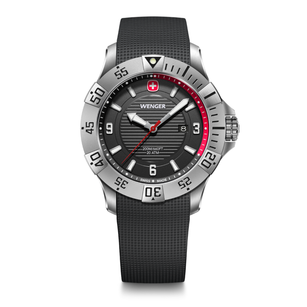 Herrenuhr schwarz Ø 43 mm
