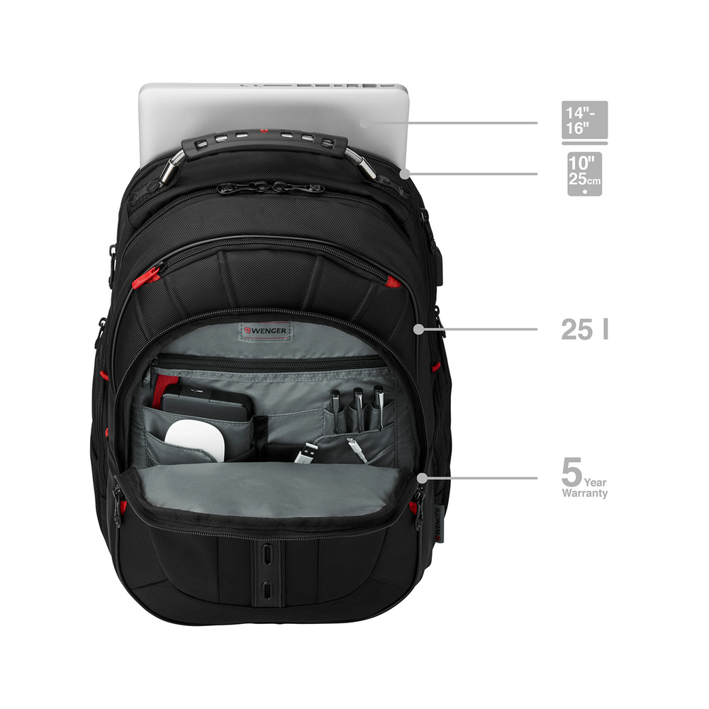 14-16 Zoll Laptop-Rucksack mit Tablet-Fach