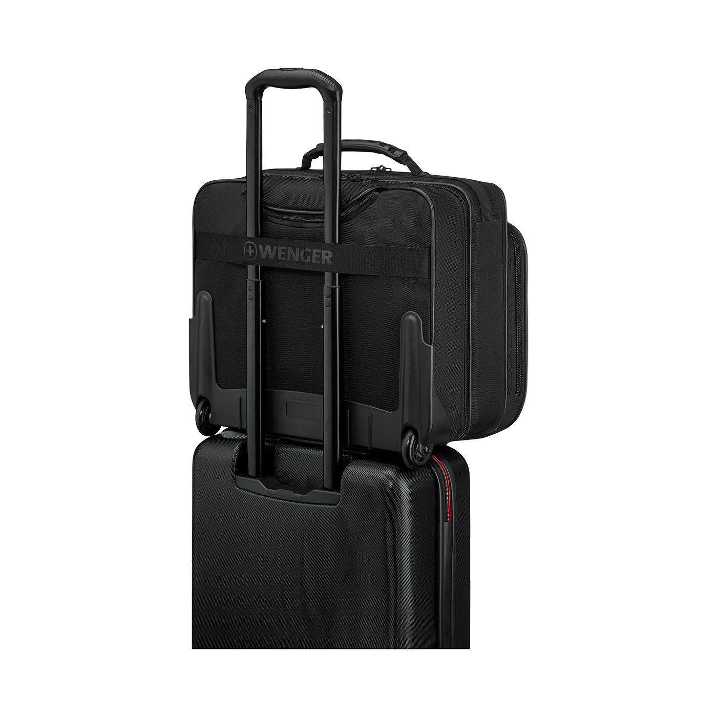 15,6 Zoll Laptop-Tasche mit Rollen und Tablet-Fach