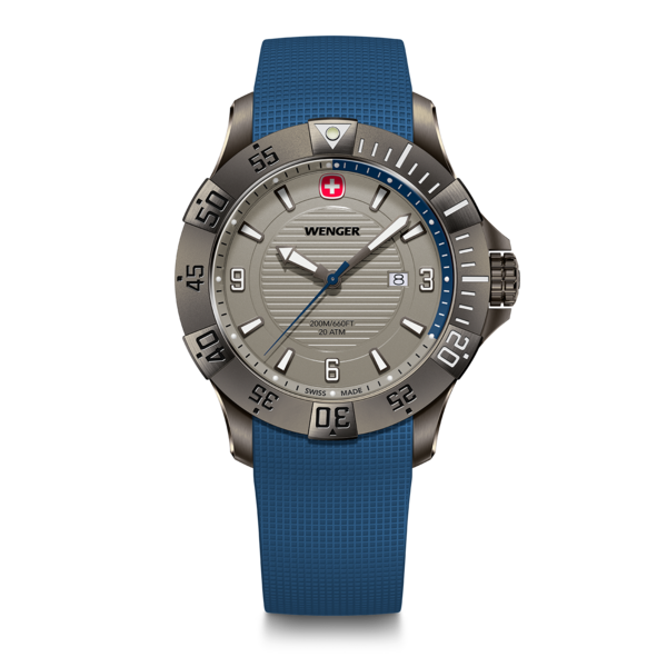 Herrenuhr blau-grau Ø 43 mm