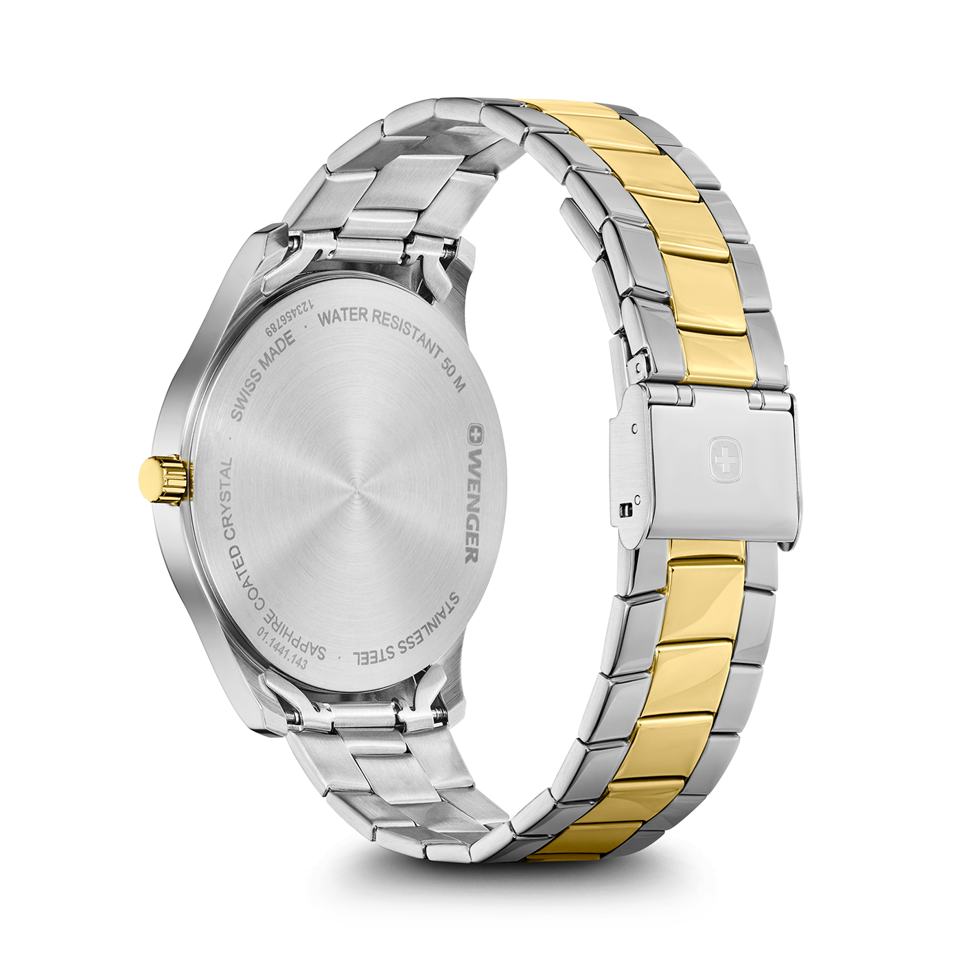 Herrenuhr zweifarbig, silber Ø 42 mm