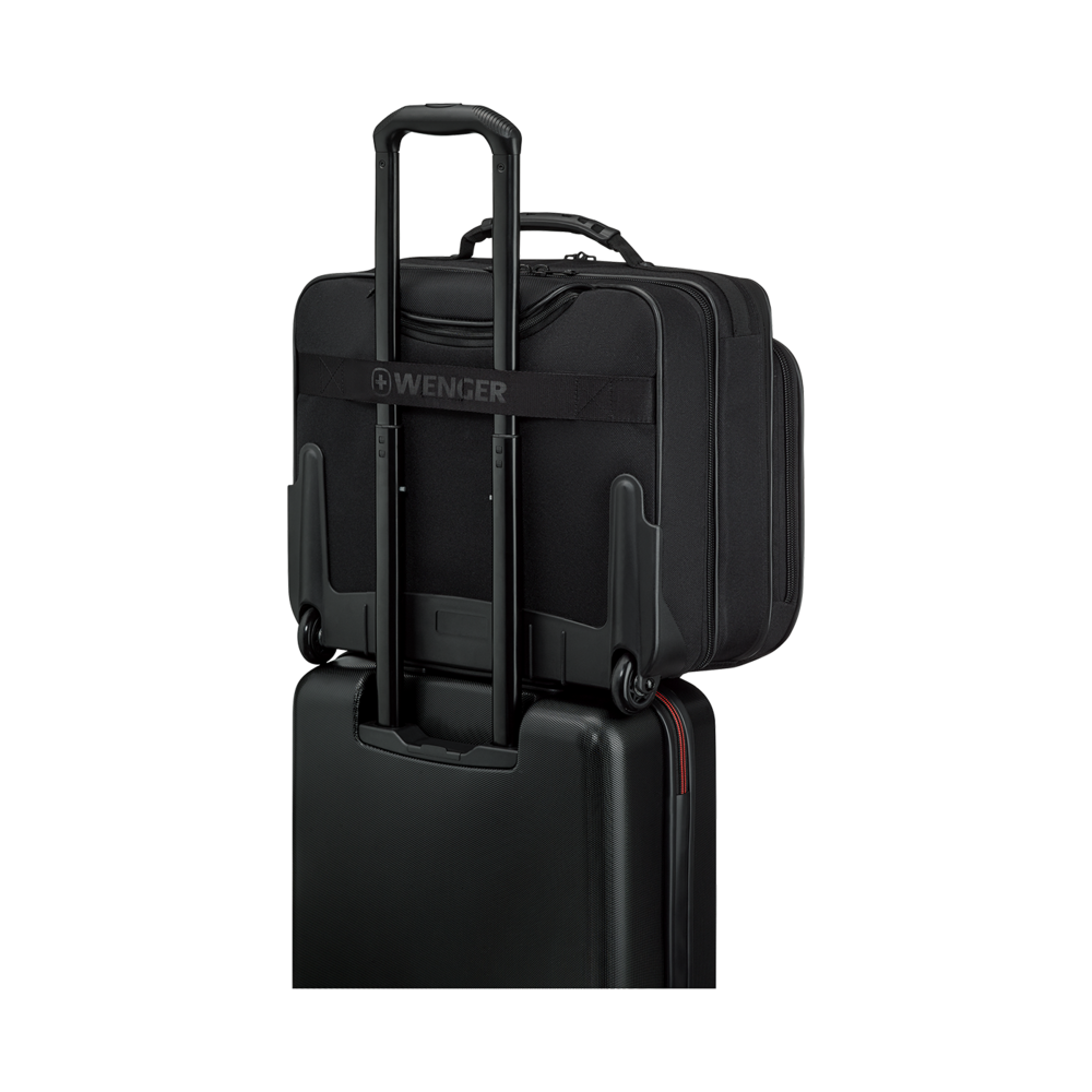 15,6 Zoll Laptop-Tasche mit Rollen und Tablet-Fach