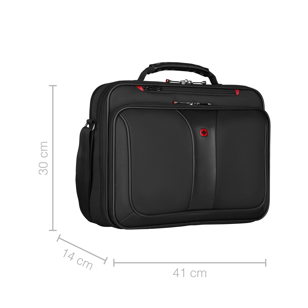 16 Zoll Laptop-Aktentasche, schwarz