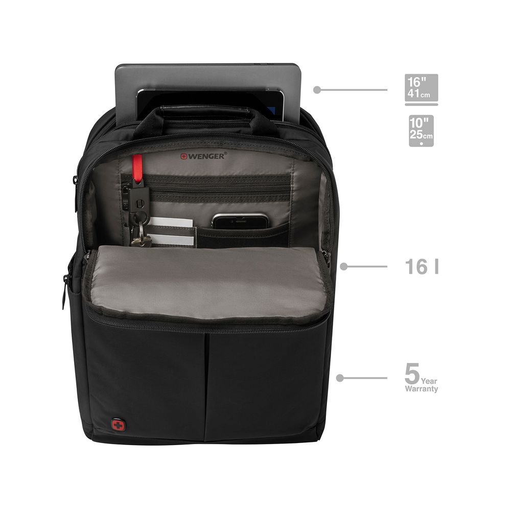 16 Zoll Laptop-Rucksack mit Tablet-Fach