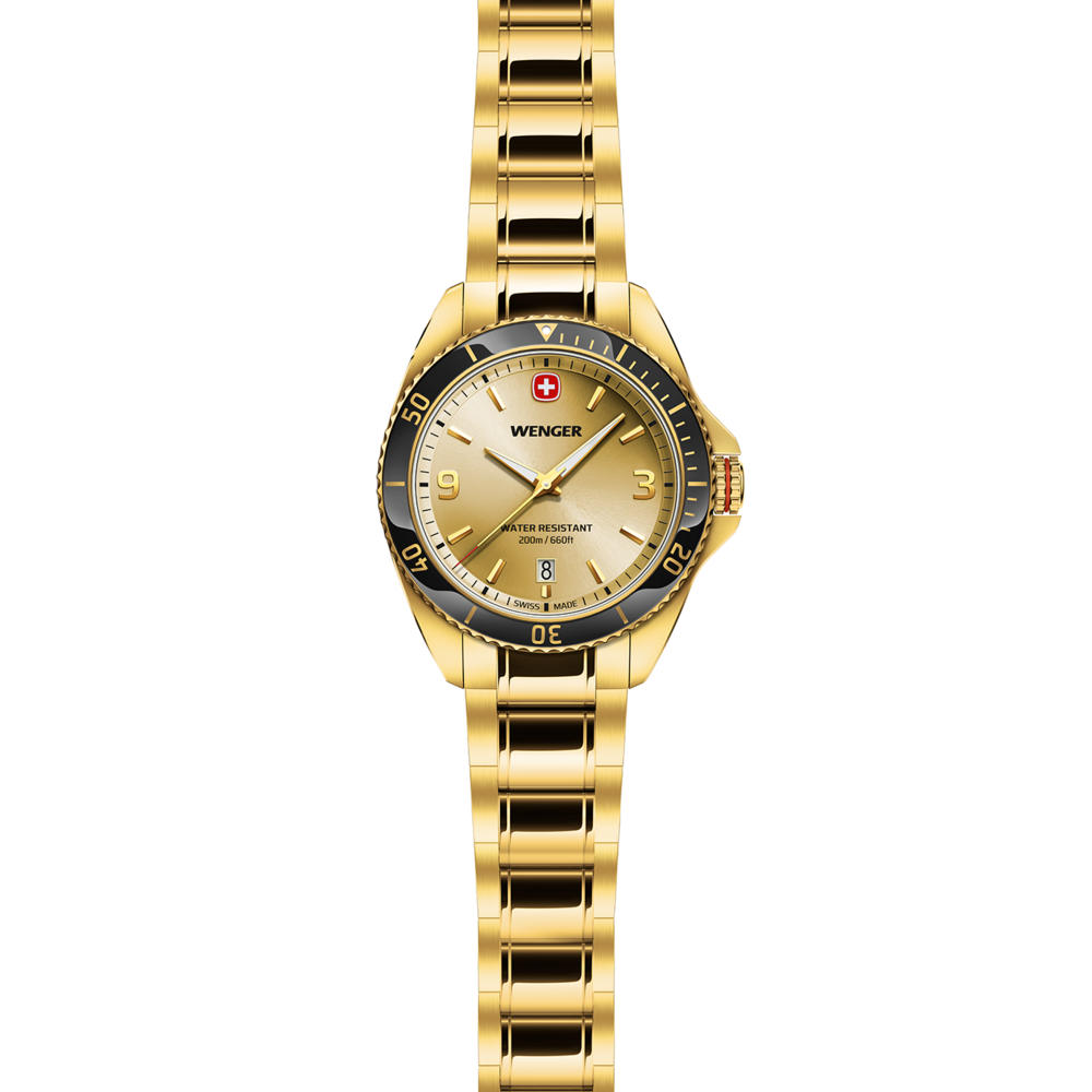 Herrenuhr goldfarben Ø 40 mm