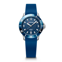 Damenuhr blau Ø 35 mm Wasserdichte Uhr mit Quarzwerk