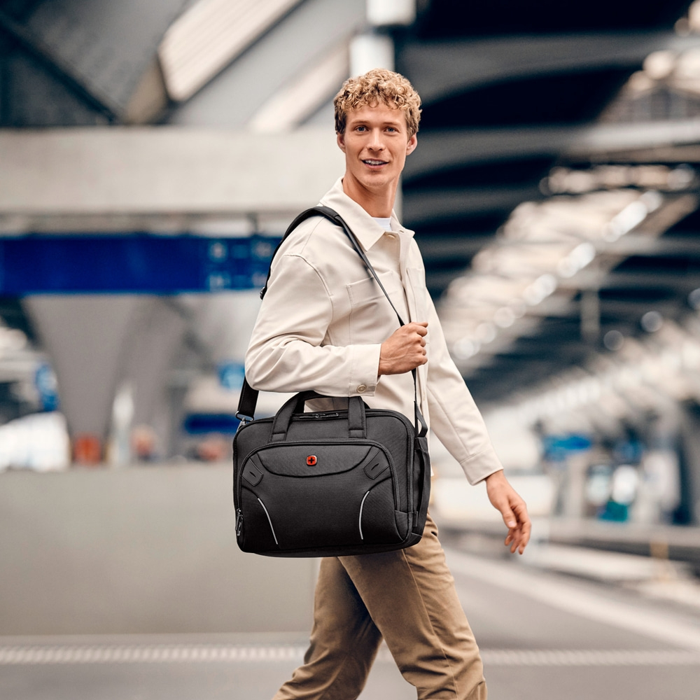 14-16 inch laptop briefcase with tablet compartment