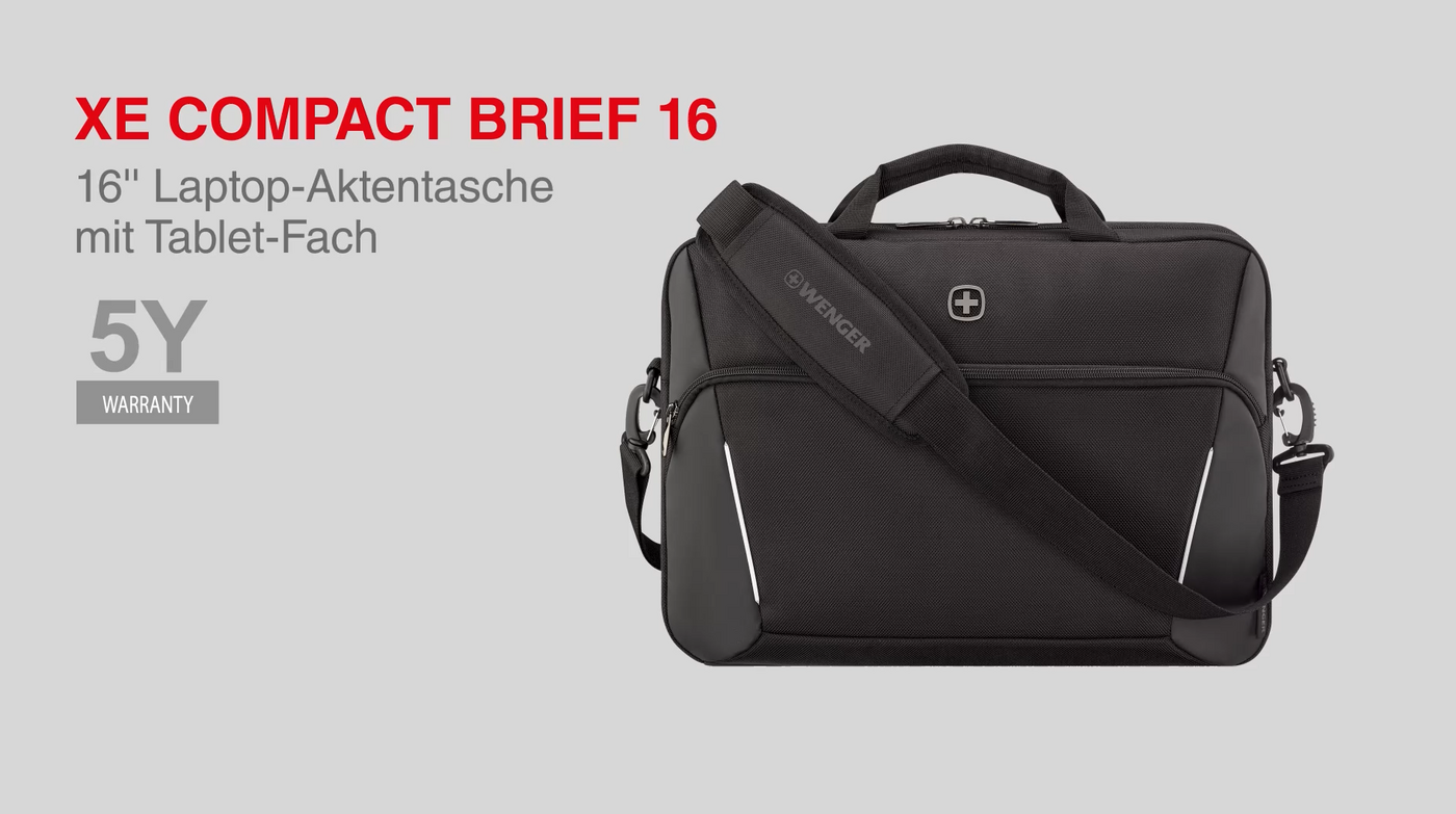 16 Zoll Laptop-Aktentasche mit Tablet-Fach