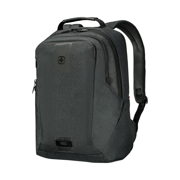 16 Zoll Laptop-Rucksack mit Tablet-Fach, kohlefarben