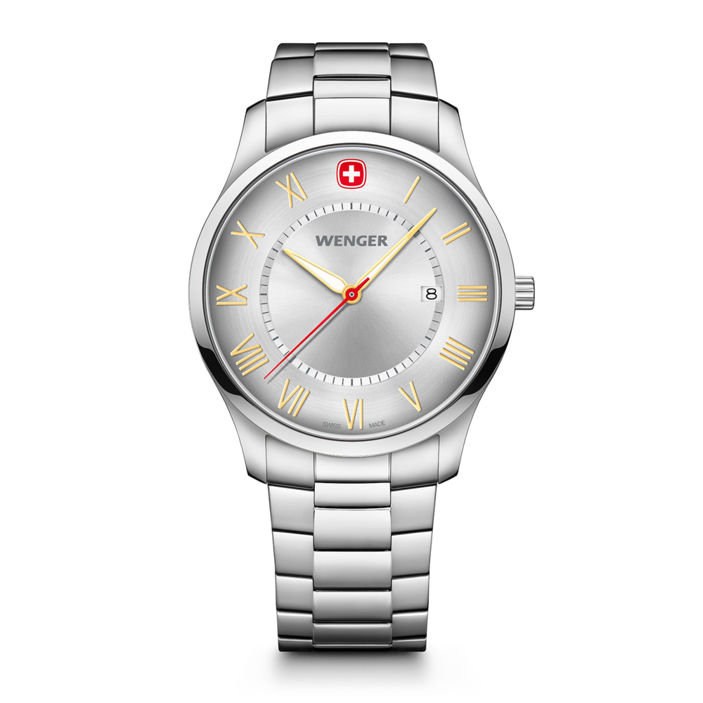 Herrenuhr silber Ø 42 mm