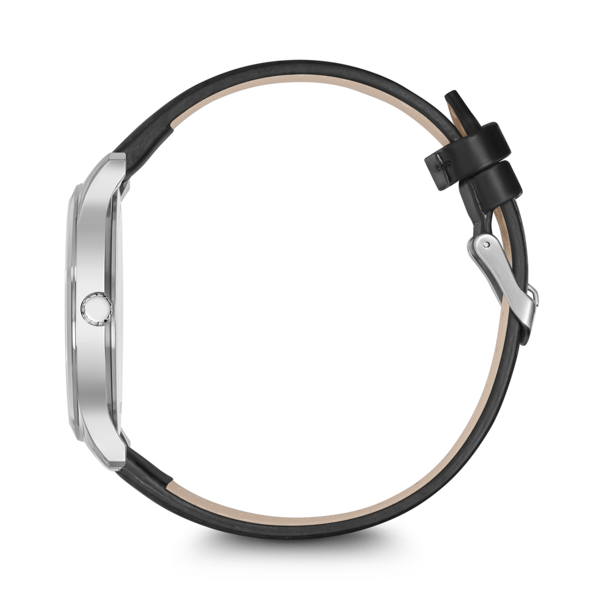 Herrenuhr schwarz-silber Ø 42 mm