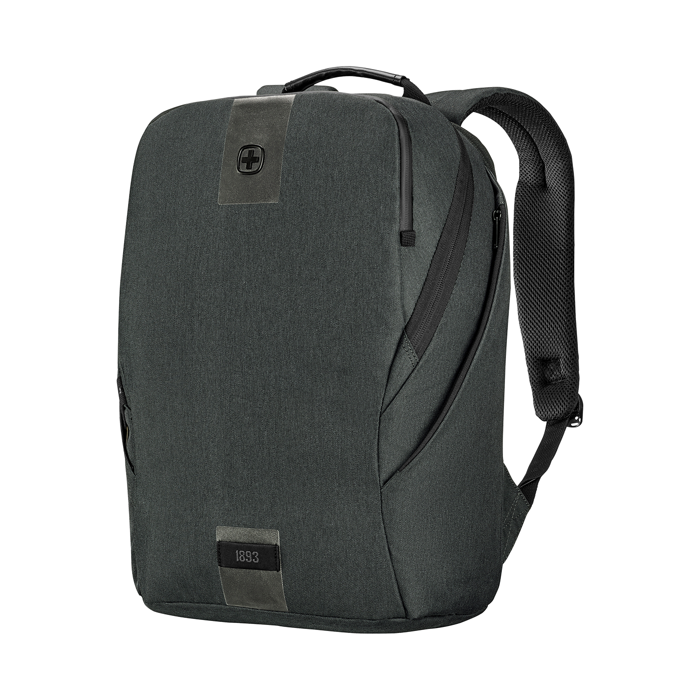 16 Zoll Laptop-Rucksack mit Tablet-Fach, kohlefarben
