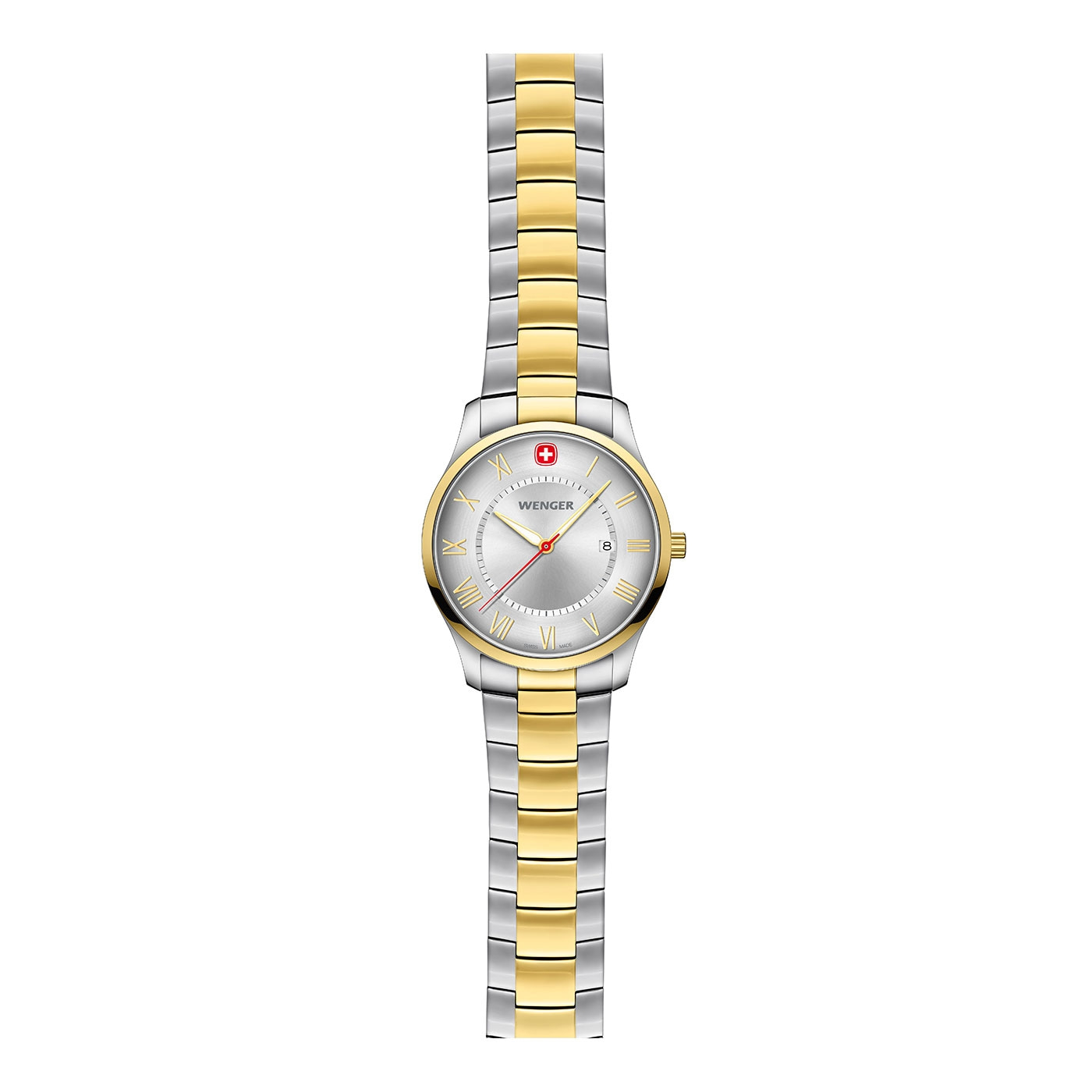 Herrenuhr zweifarbig, silber Ø 42 mm