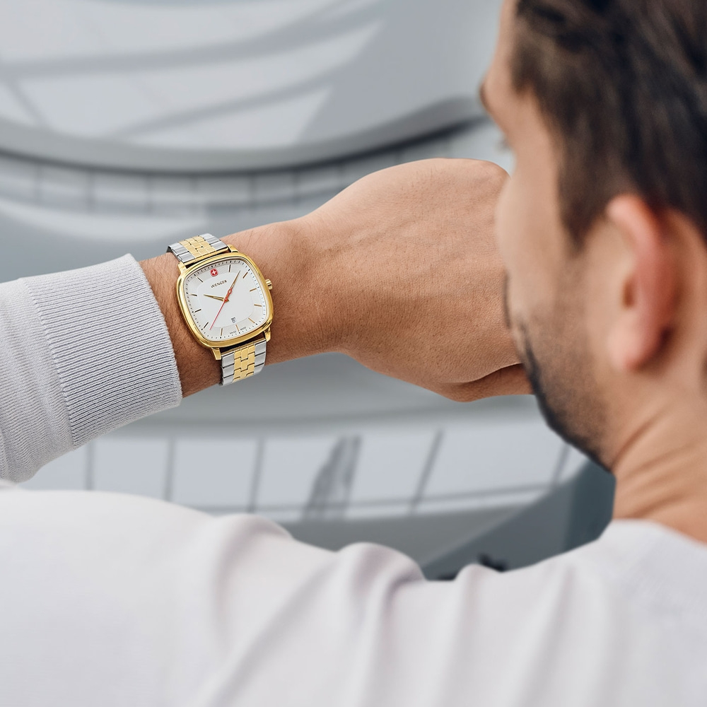 Herrenuhr zweifarbig Ø 37 mm