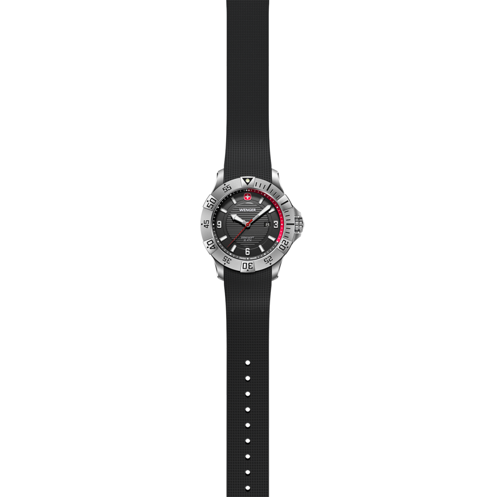 Herrenuhr schwarz Ø 43 mm