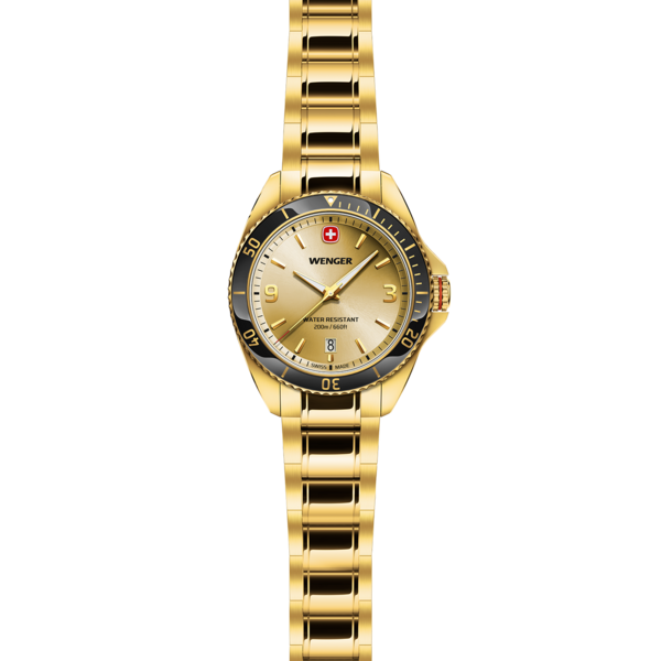 Herrenuhr goldfarben Ø 40 mm