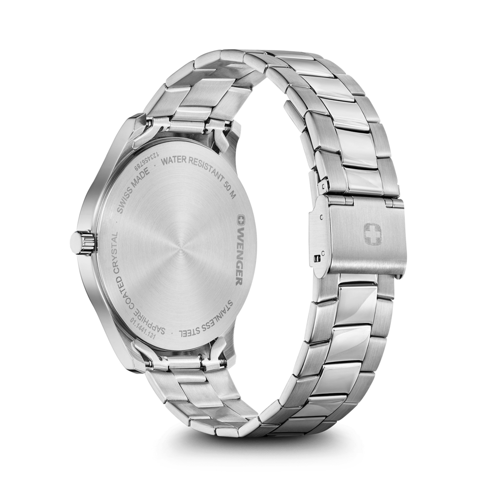 Herrenuhr silber Ø 42 mm