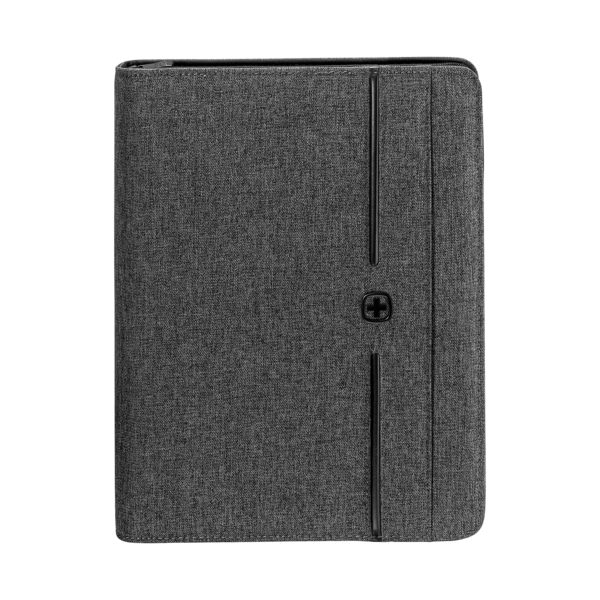Schreibmappe mit Ringhefter und Tablet-Fach, grau