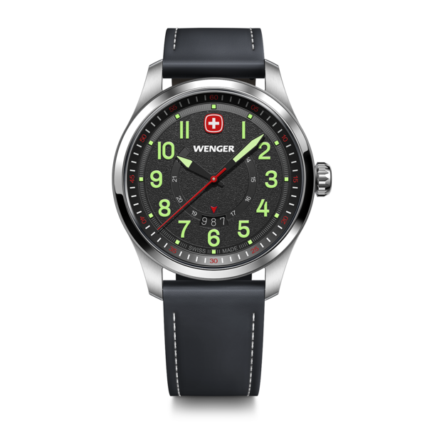 Herrenuhr schwarz Ø 43 mm