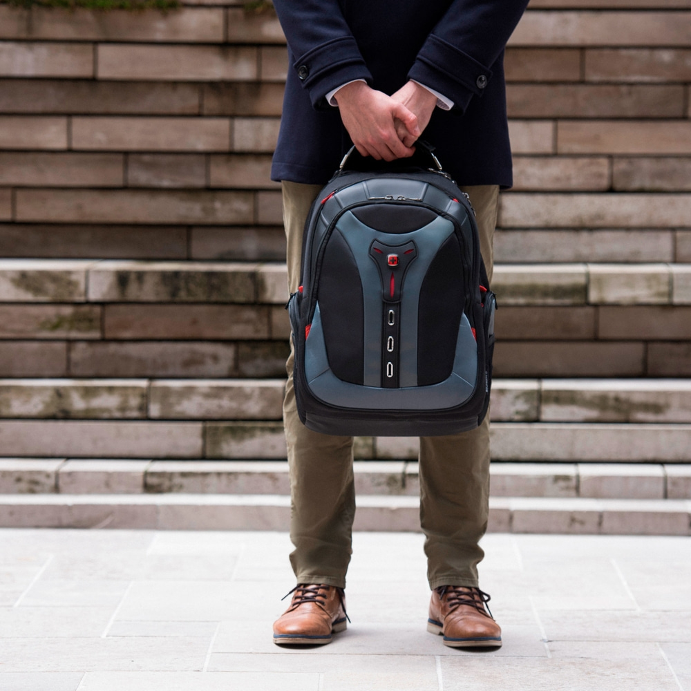 17 Zoll Laptop-Rucksack mit Tablet-Fach 17 Zoll Laptop-Rucksack mit Tablet-Fach