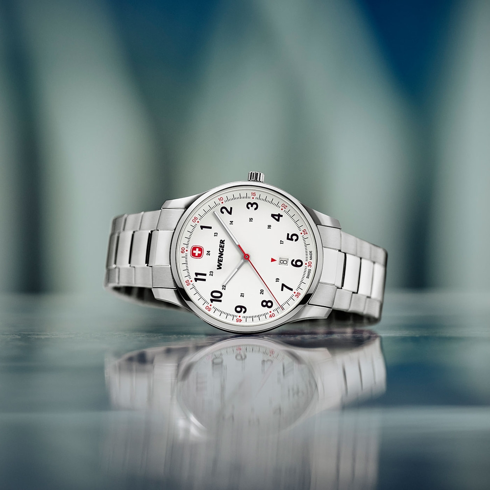 Herrenuhr weiß Ø 42 mm