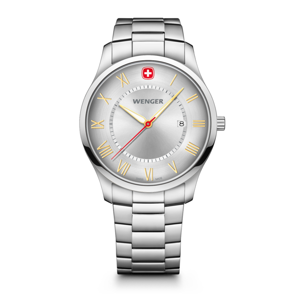Herrenuhr silber Ø 42 mm