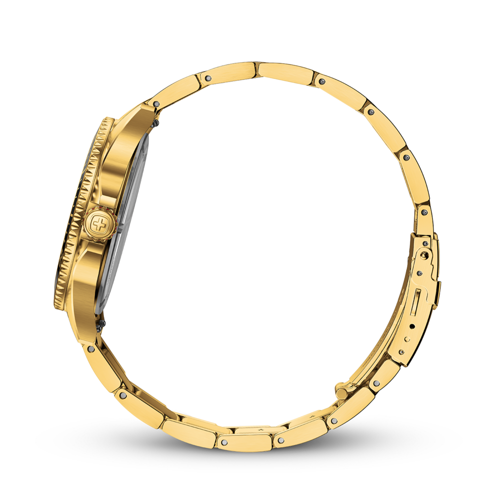 Herrenuhr goldfarben Ø 40 mm
