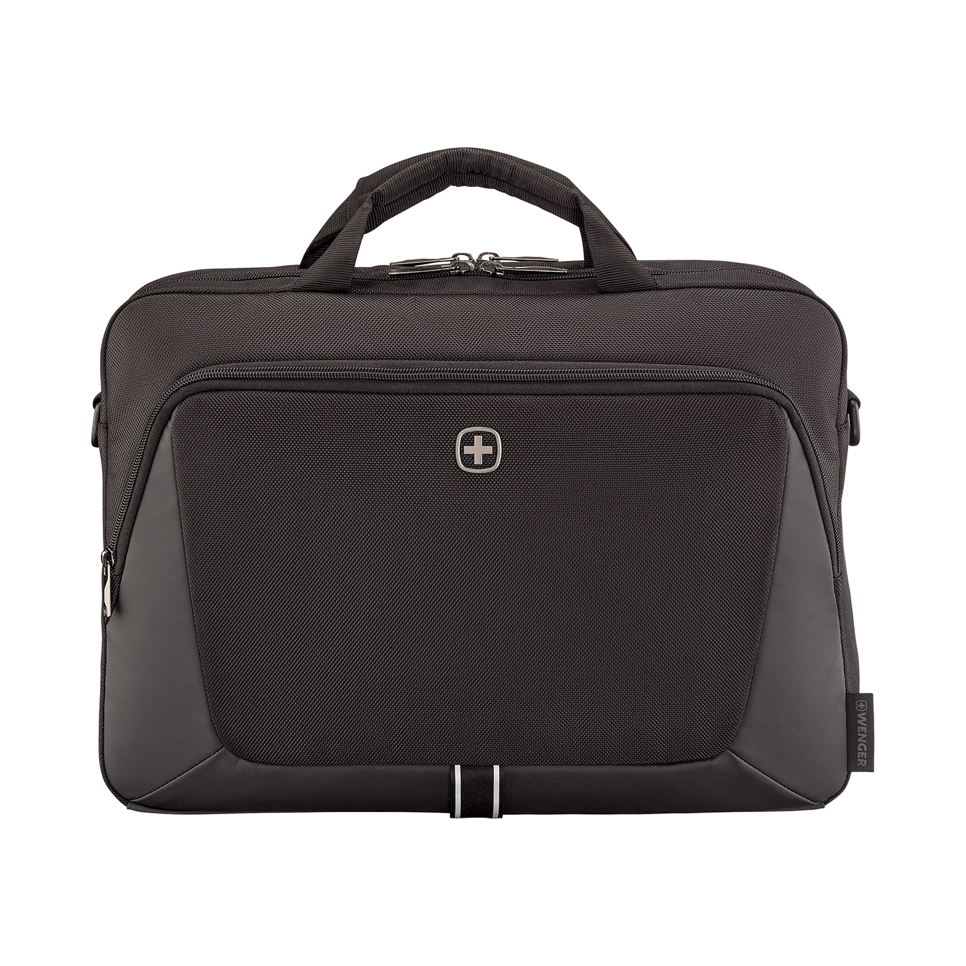 16 Zoll Laptop-Aktentasche mit Tablet-Fach, schwarz