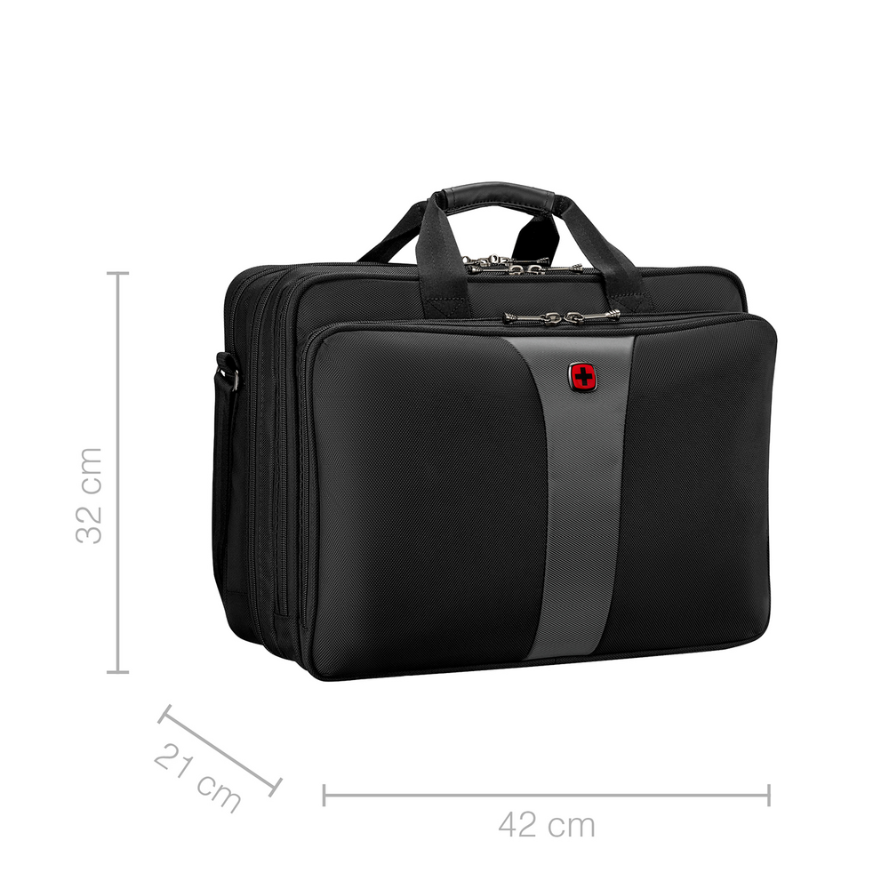 17 Zoll Laptop-Tasche mit drei Hauptfächern
