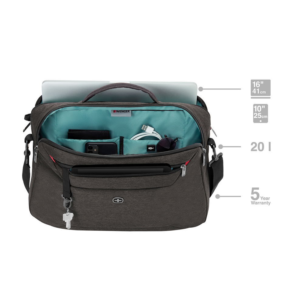 16 Zoll Laptop-Tasche mit Rucksackträgern