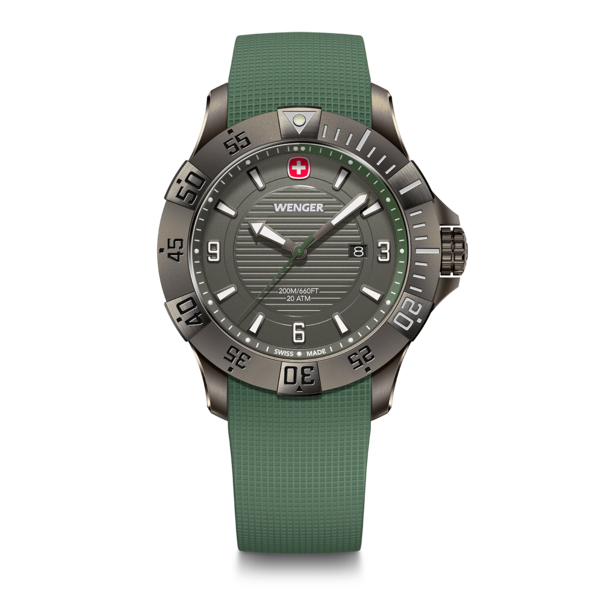 Herrenuhr grün-grau Ø 43 mm