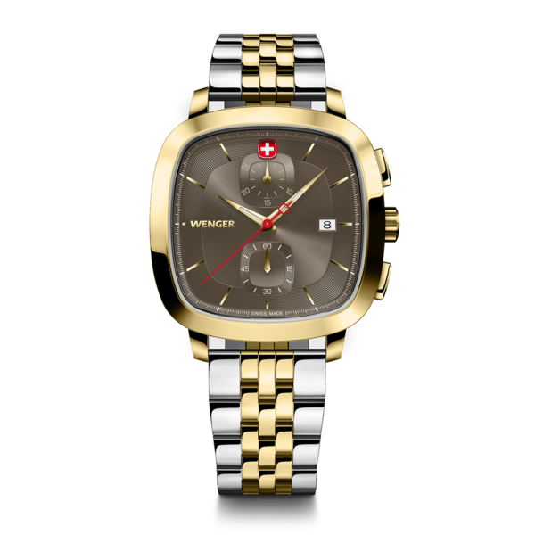 Chrono Herrenuhr zweifarbig-braun Ø 39,5 mm