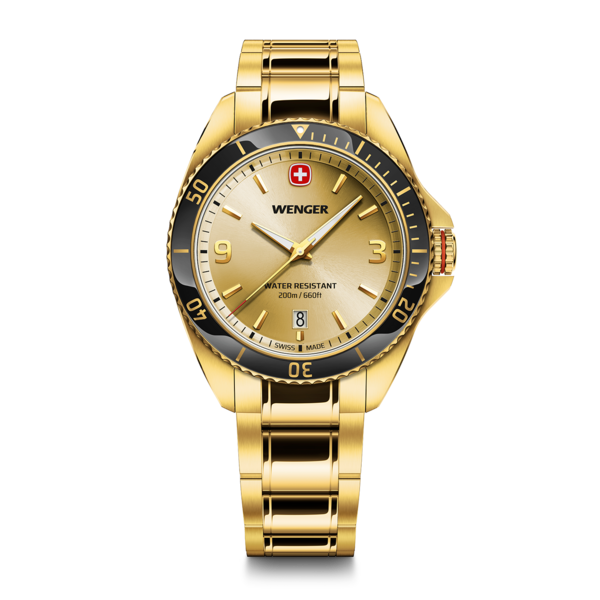 Herrenuhr goldfarben Ø 40 mm