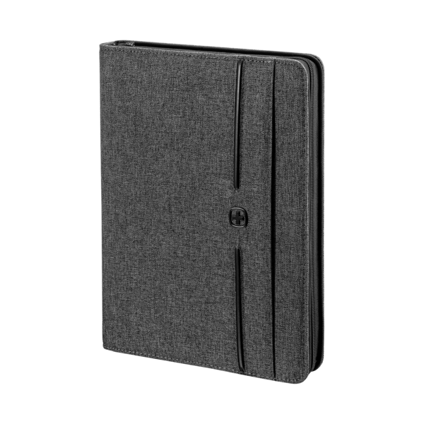 Schreibmappe mit Ringhefter und Tablet-Fach, grau