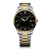 Herrenuhr zweifarbig, schwarz Ø 42 mm