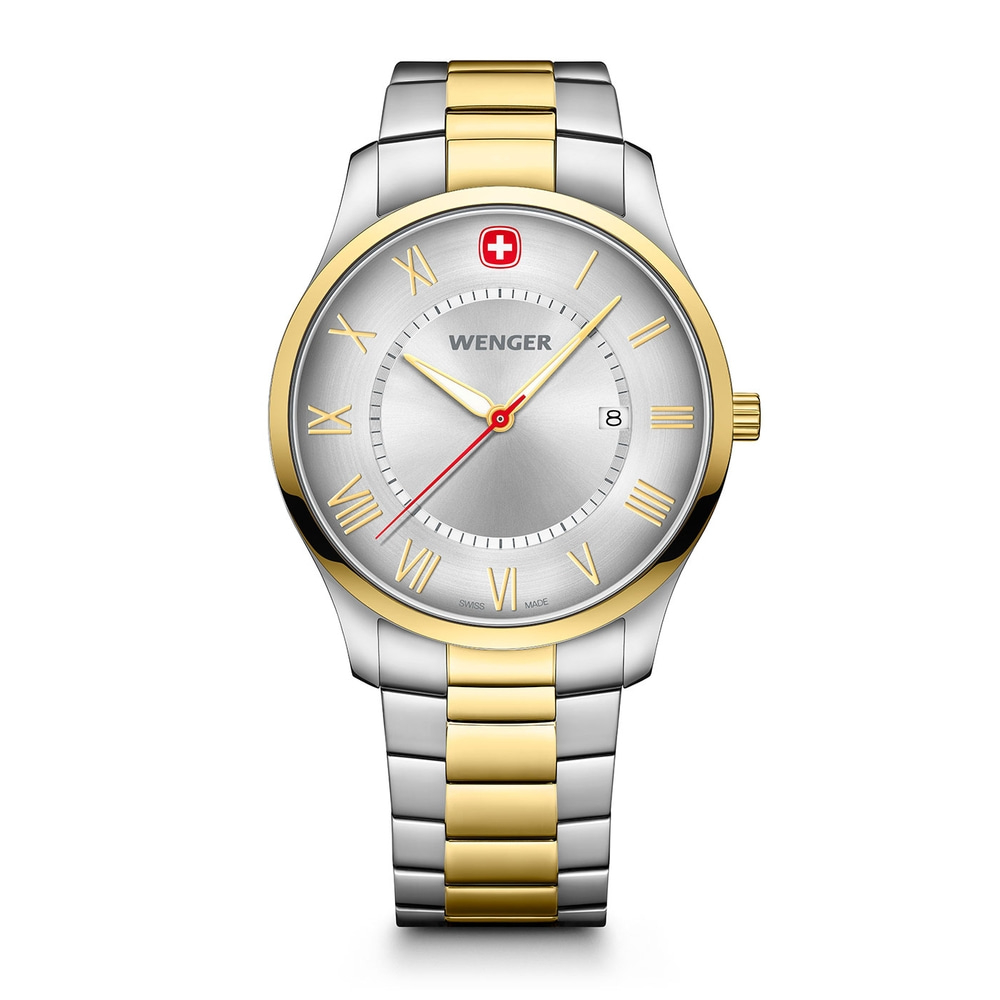 Herrenuhr zweifarbig, silber Ø 42 mm