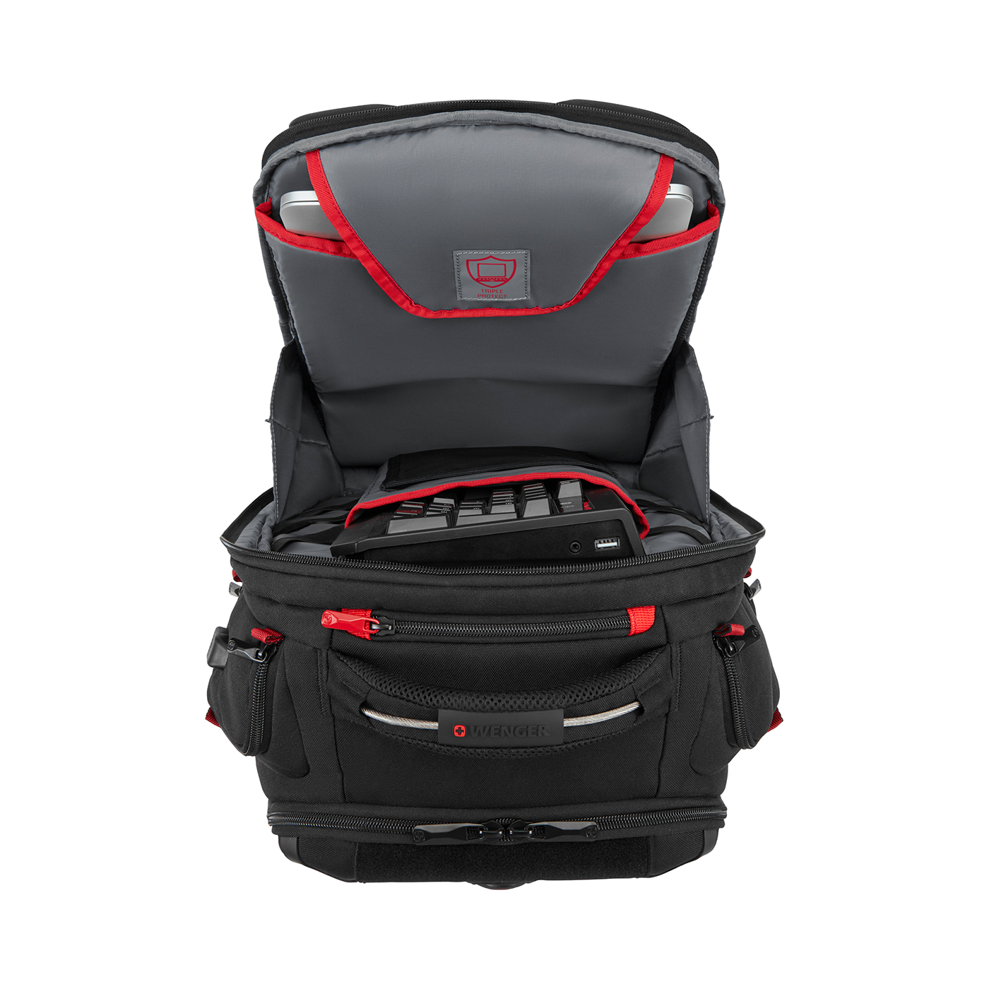 17,3 Zoll Gaming-Laptop-Rucksack mit Tablet-Fach