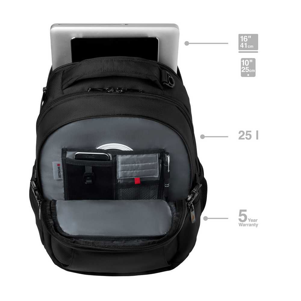 16 Zoll Laptop-Rucksack mit Tablet-Fach
