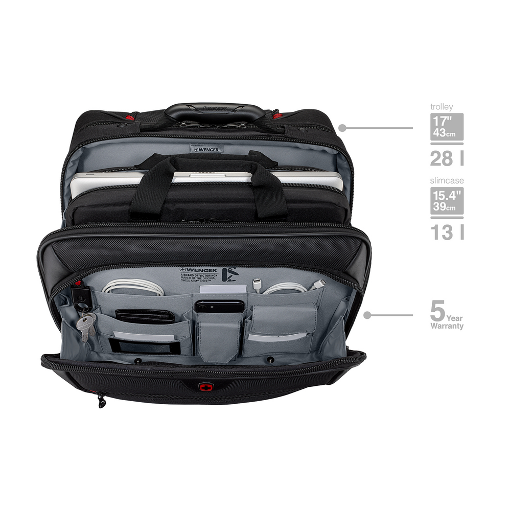 2-teiliges Business-Set mit Comp-U-Roller und passender 15,6 Zoll Laptoptasche
