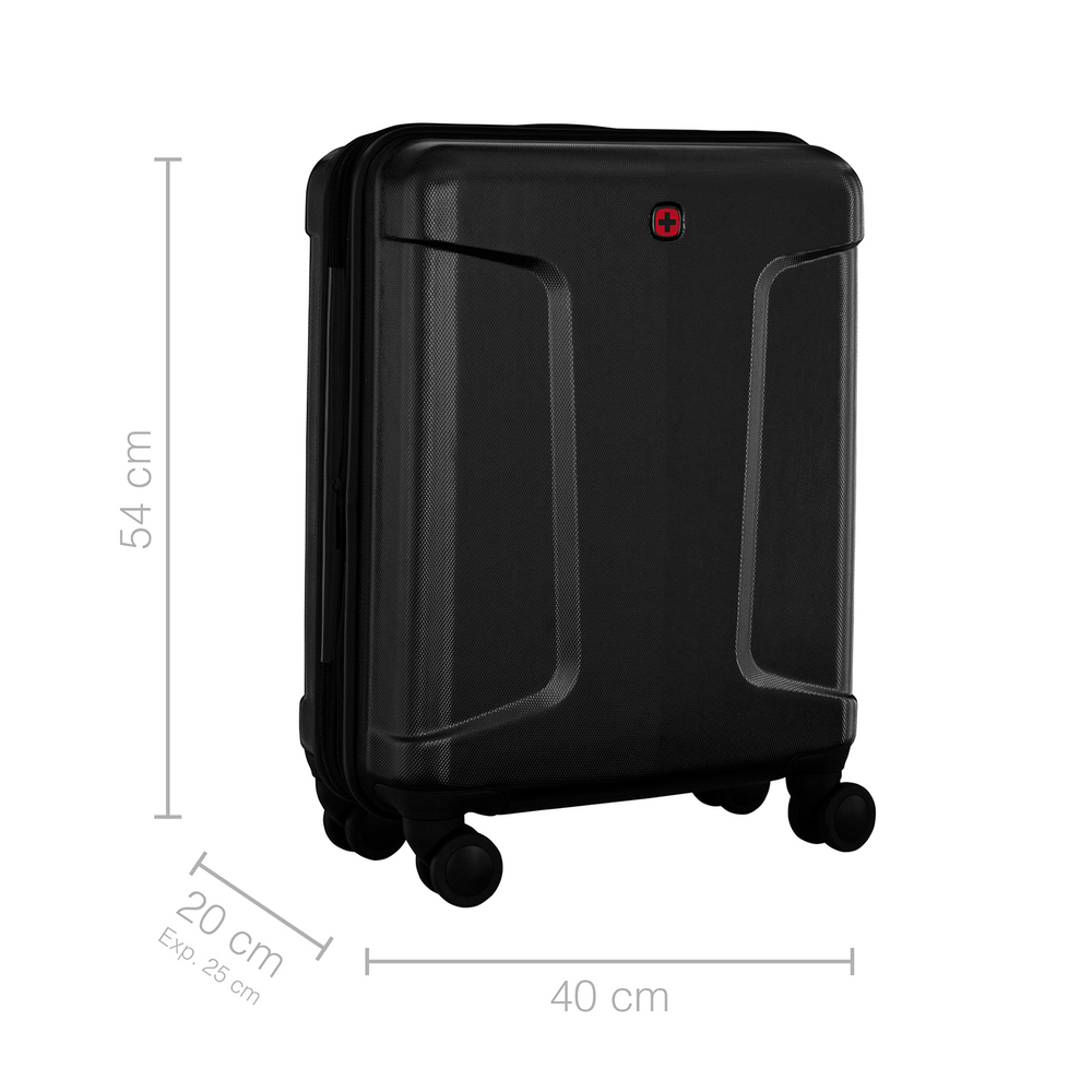 Hartschalenkoffer Carry-On, Schwarz