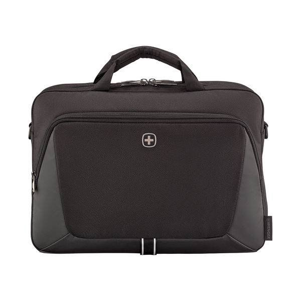 16 Zoll Laptop-Aktentasche mit Tablet-Fach, schwarz